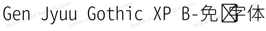 Gen Jyuu Gothic XP B字体转换